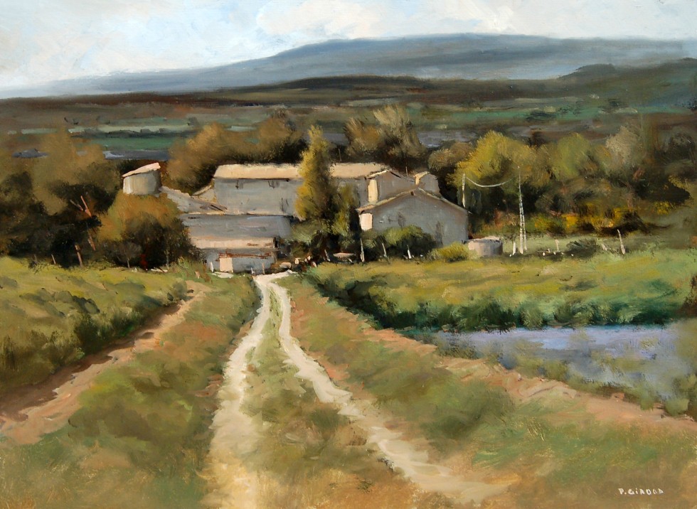 Peinture : Vignes et Lavandes 