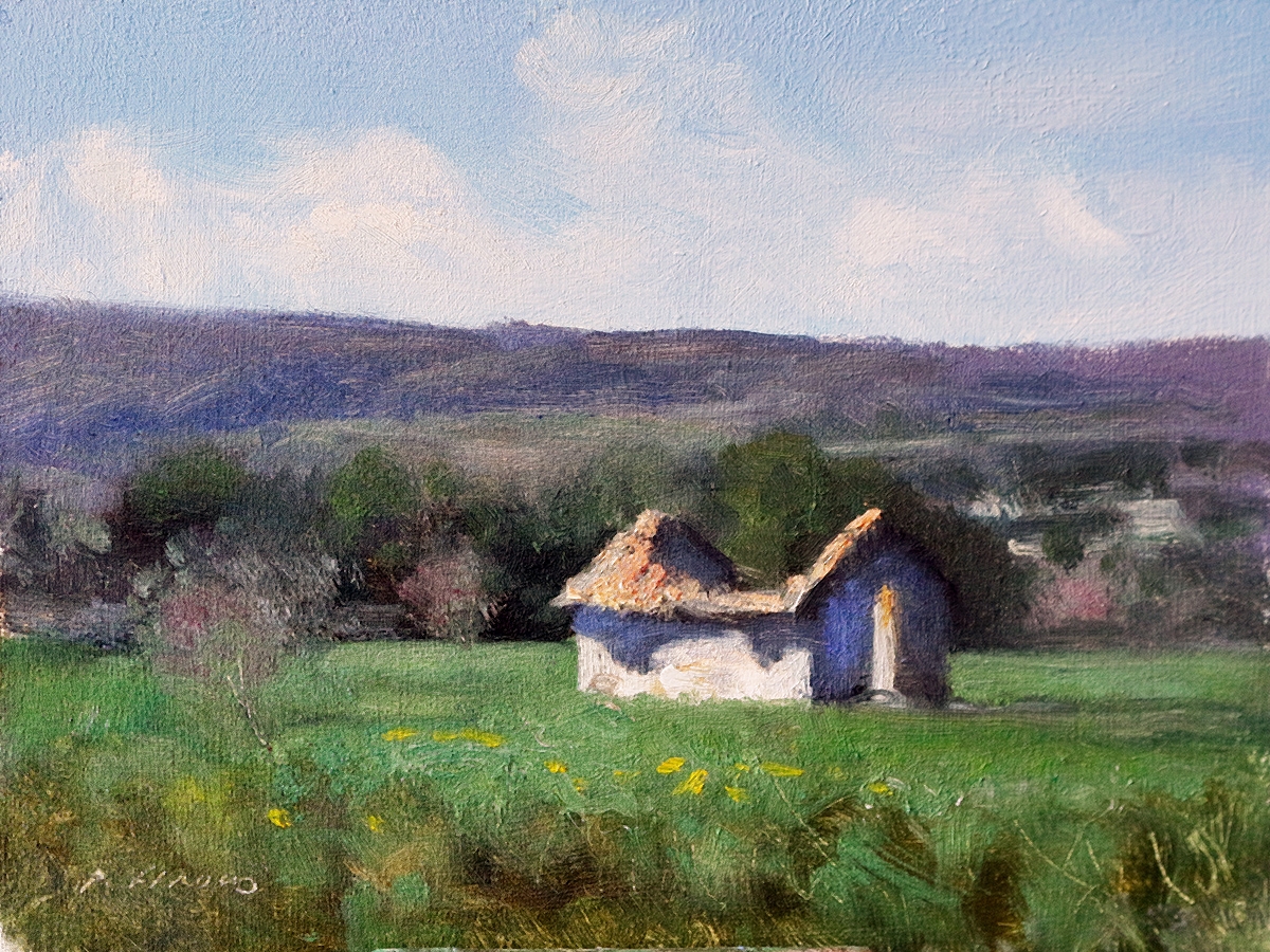 Peinture : Cabanon vers Sisteron 
