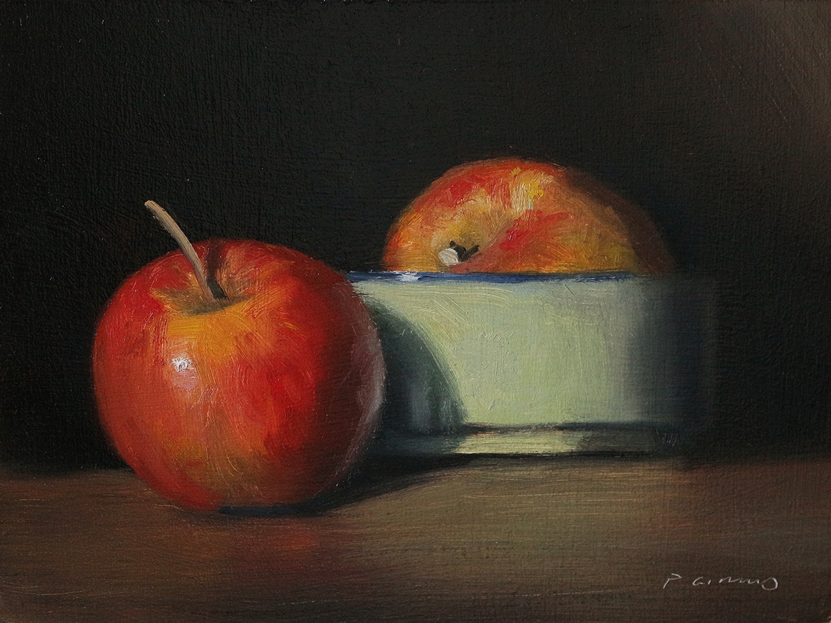 Peinture : 2 Pommes 
