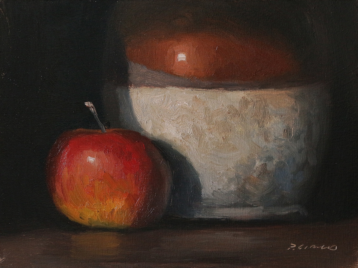 Peinture : Pomme et Pichet