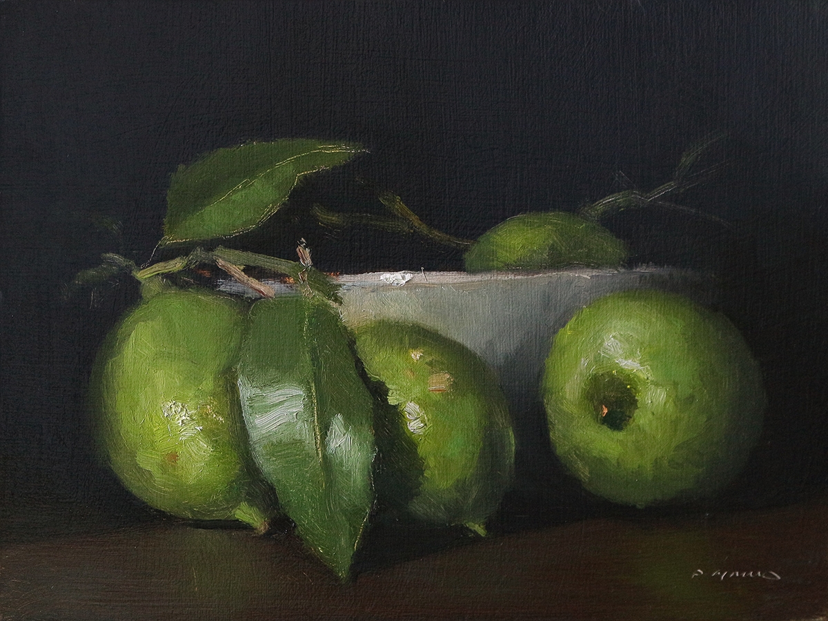 Peinture : Citrons Verts 