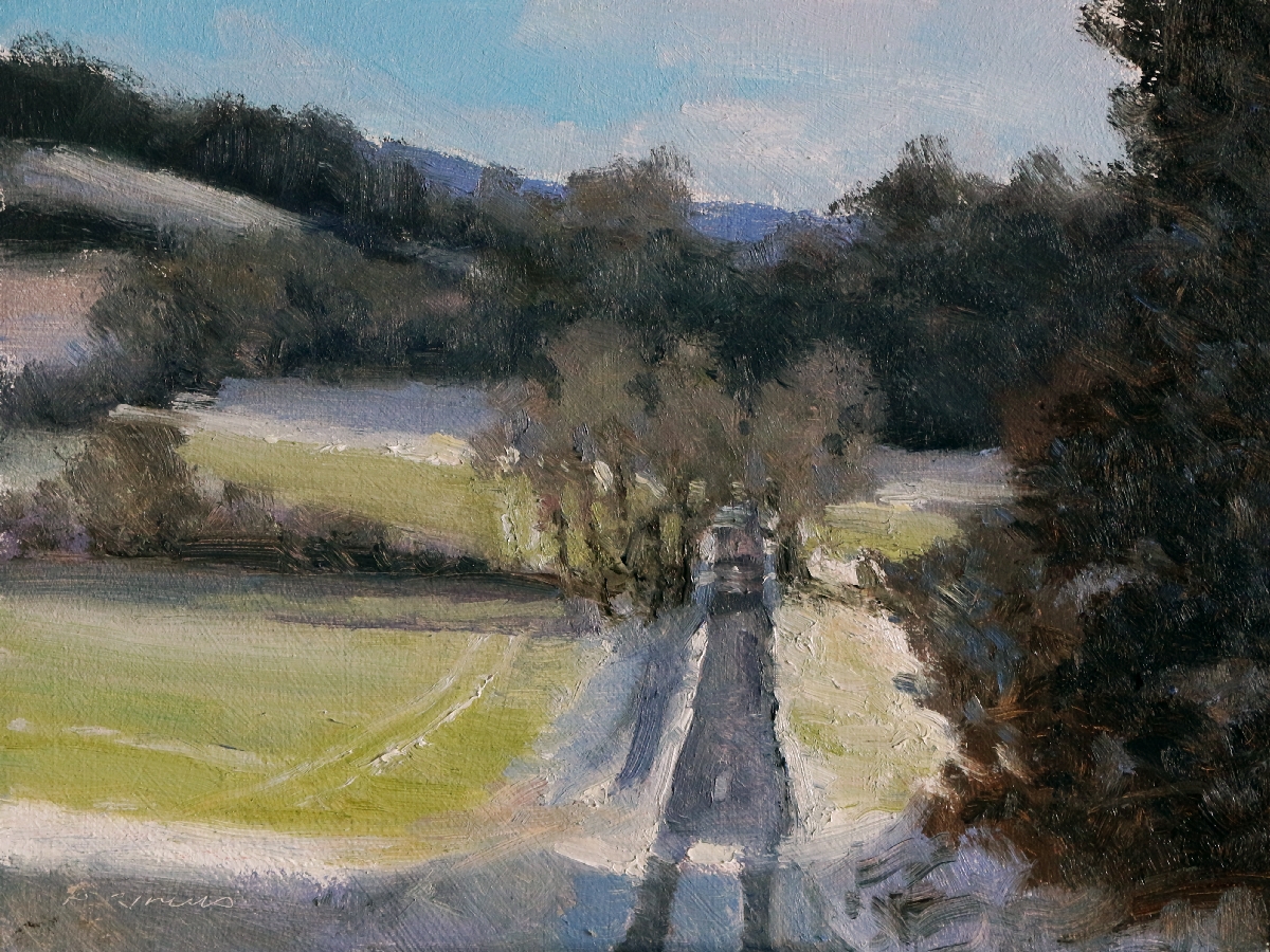 Peinture : Chemin des Mazans 