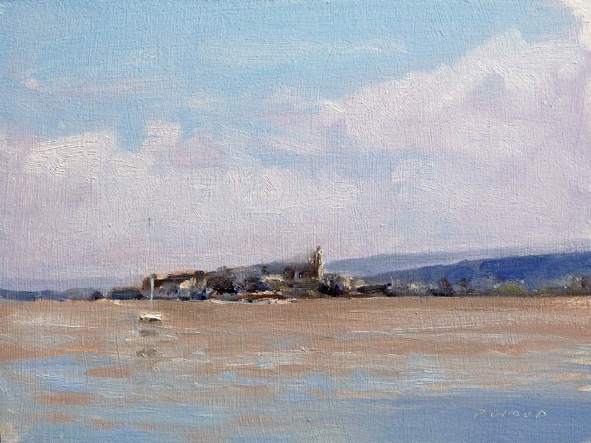 Peinture : Etang de Bages 