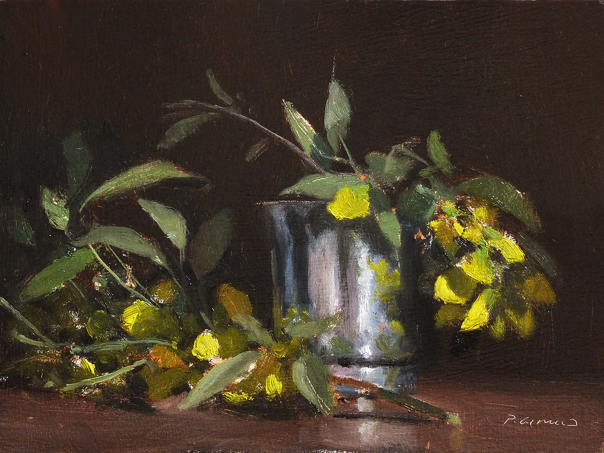 Peinture : Fleurs de Cytise 