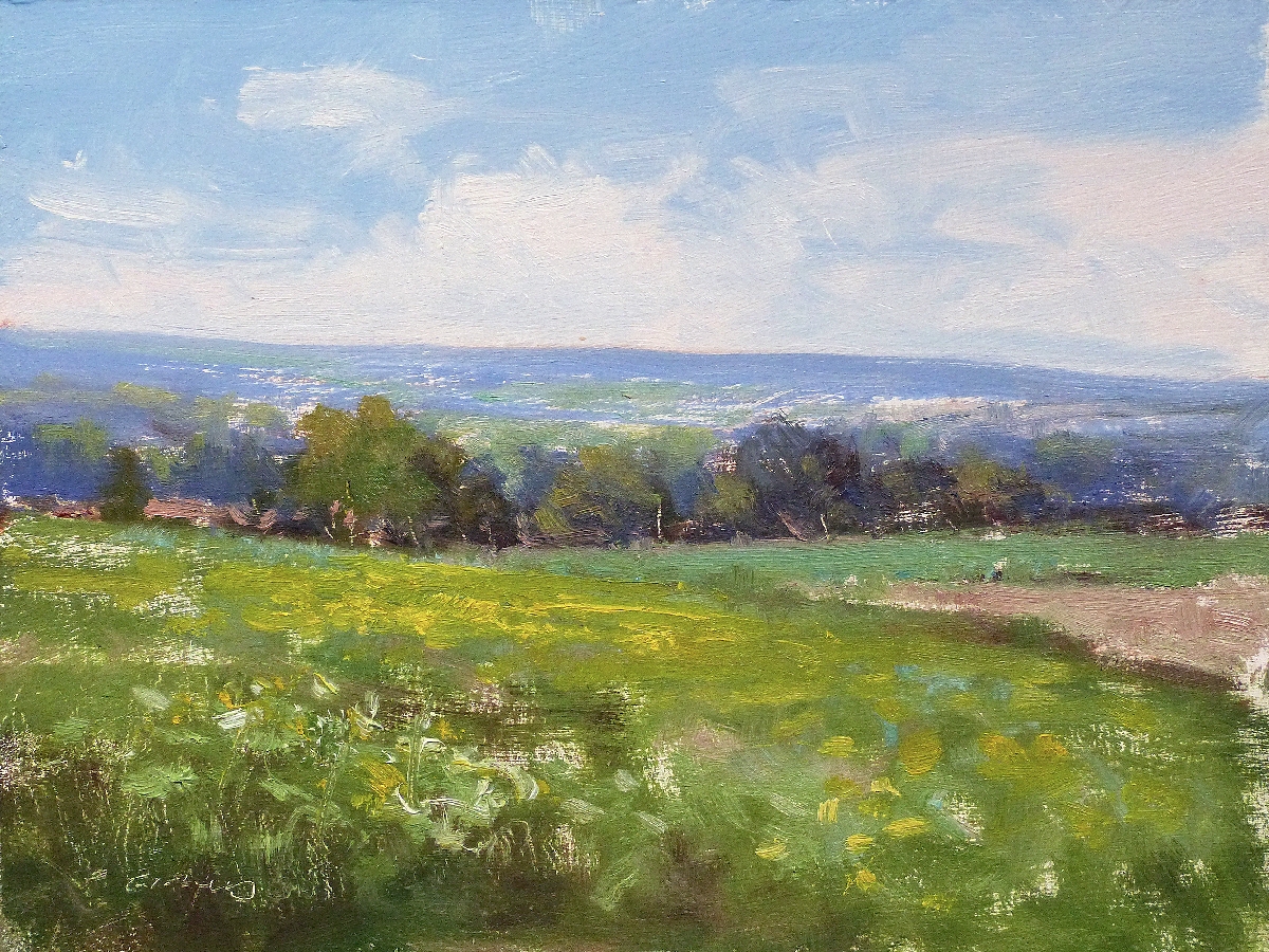 Peinture : Printemps en Provence 