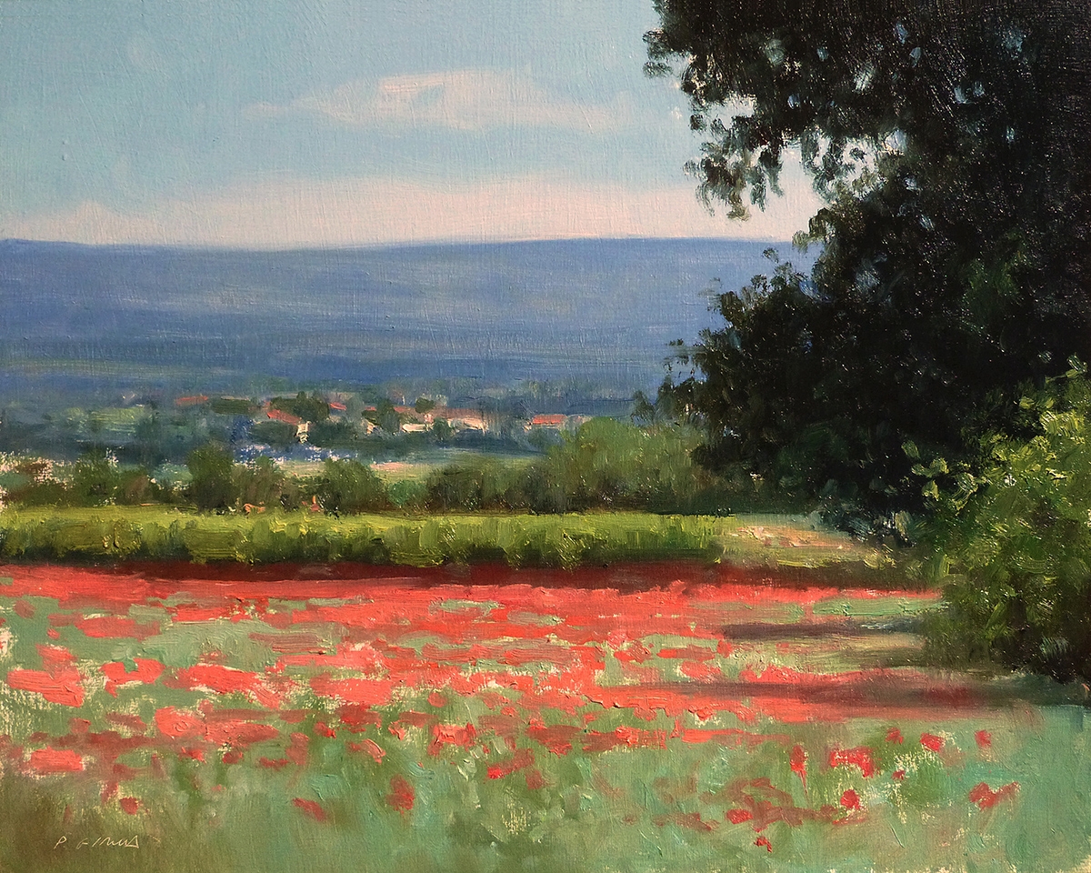 Peinture : Printemps vers Roussillon 