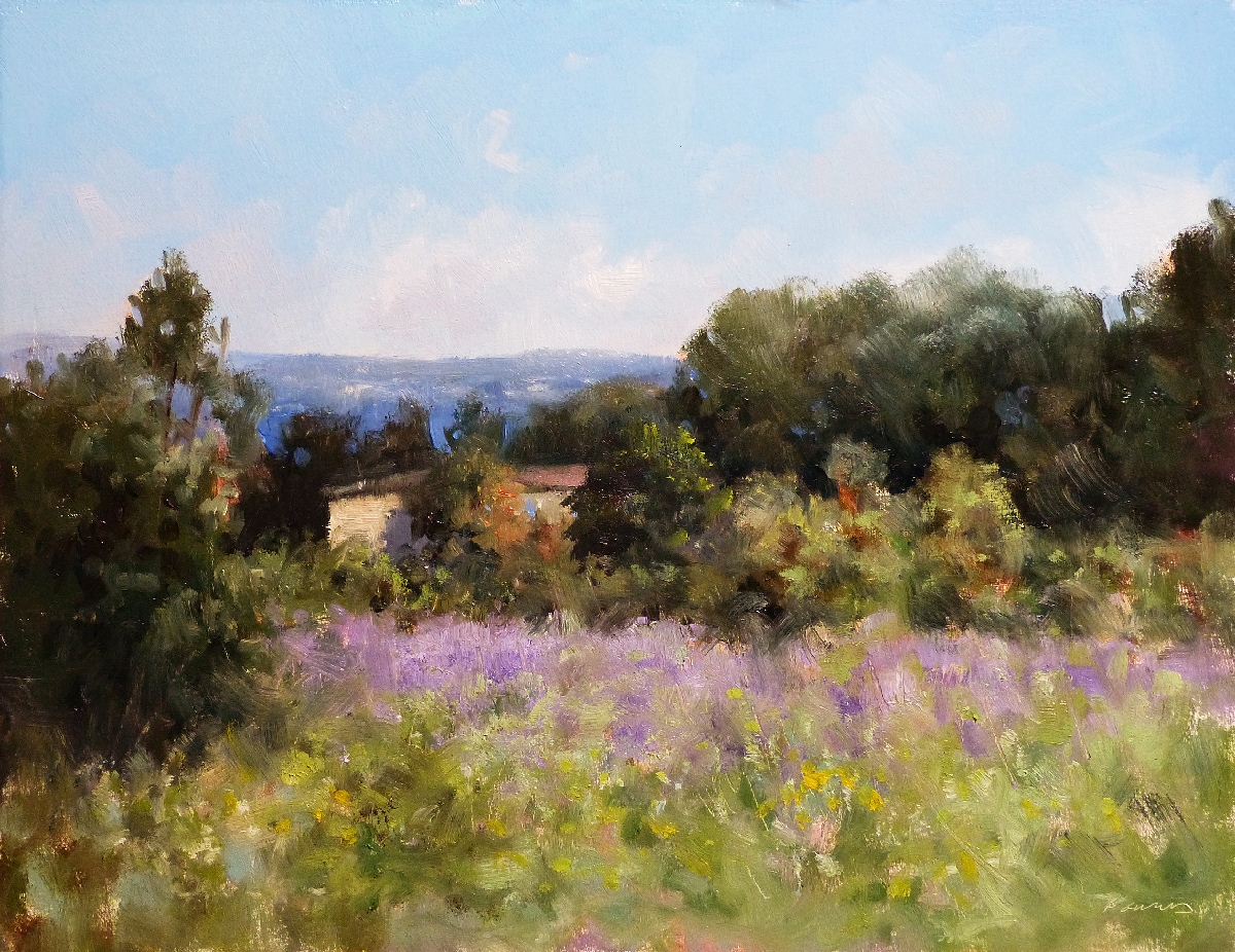 Peinture : Mas vers Taulignan 