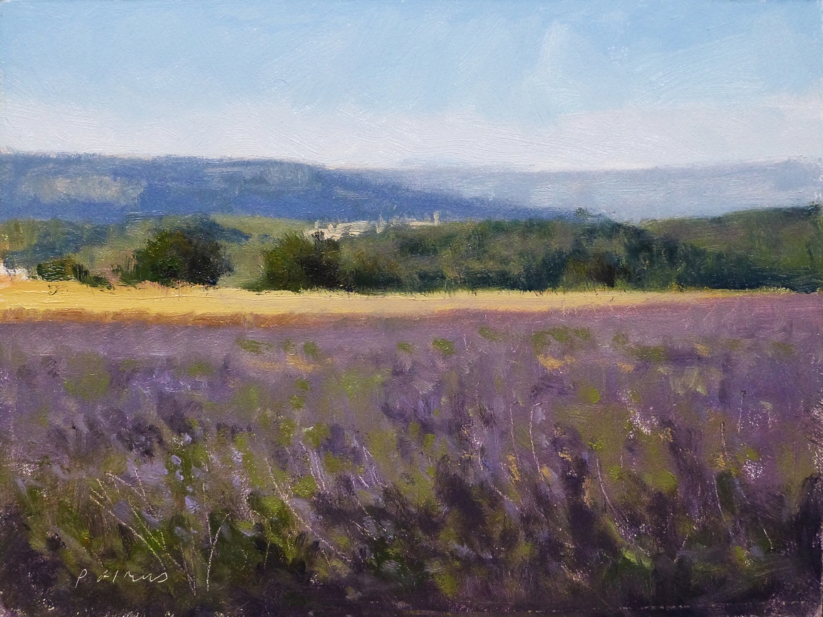 Peinture : Lavandes Roméyères 