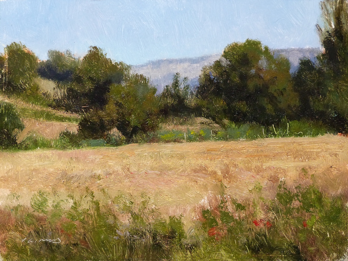 Peinture : Champs de Blé Chemin de St-Jean 