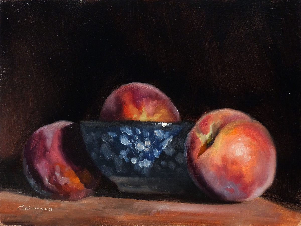 Peinture : 3 Pêches 