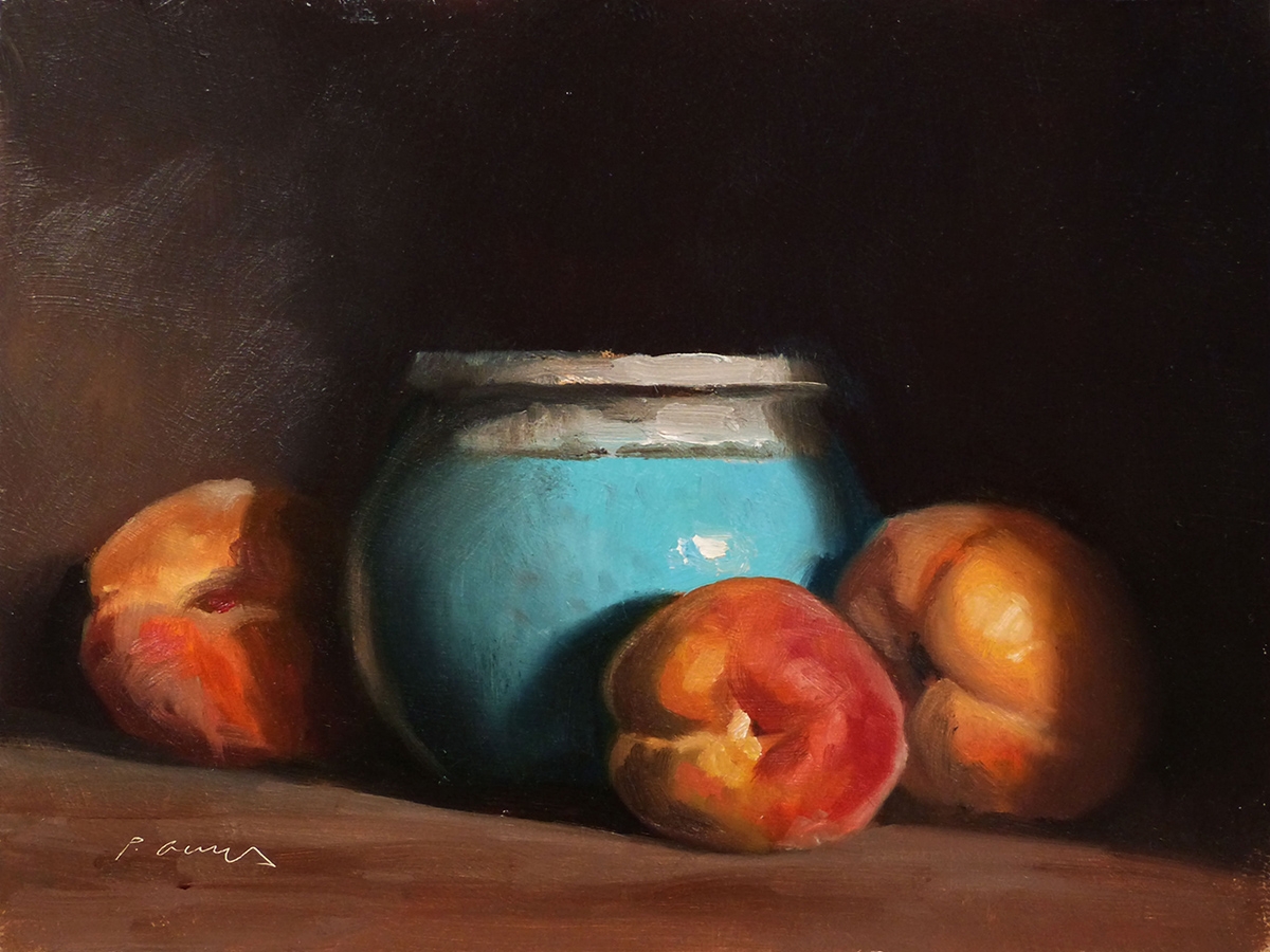 Peinture : Abricots 