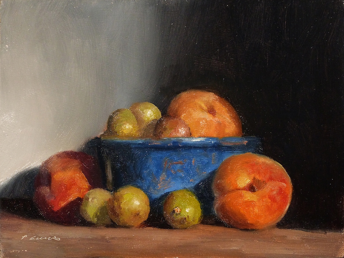 Peinture : Mirabelles & Abricots 