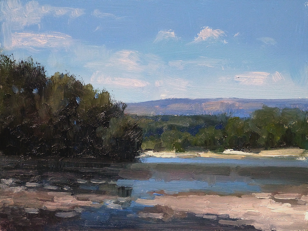 Peinture : Le Buech à Ribiers 