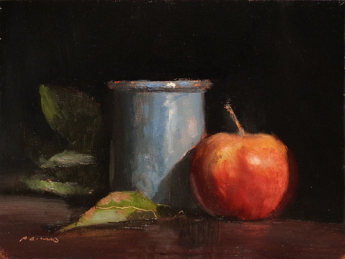 Peinture : Pomme et Pot
