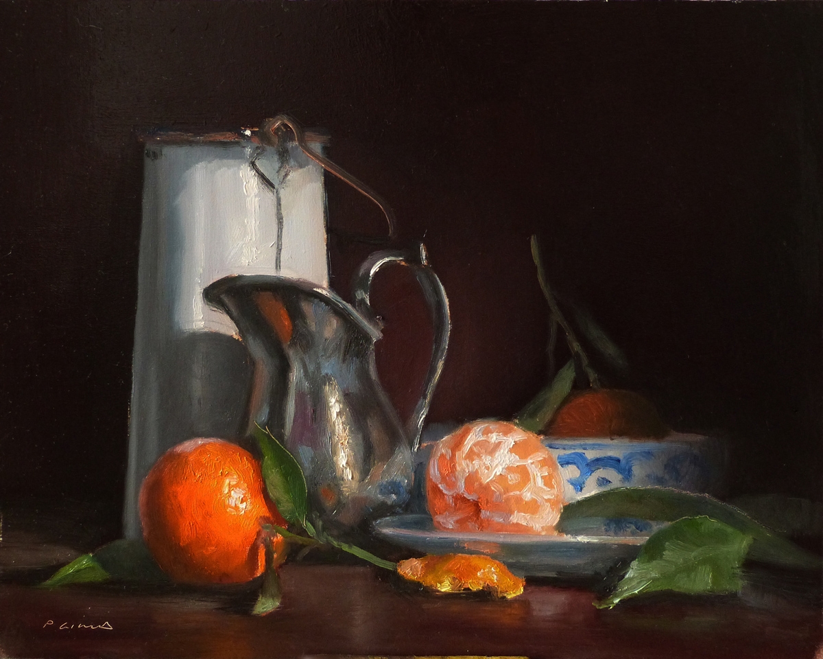 Peinture : Clémentines et Pichets 