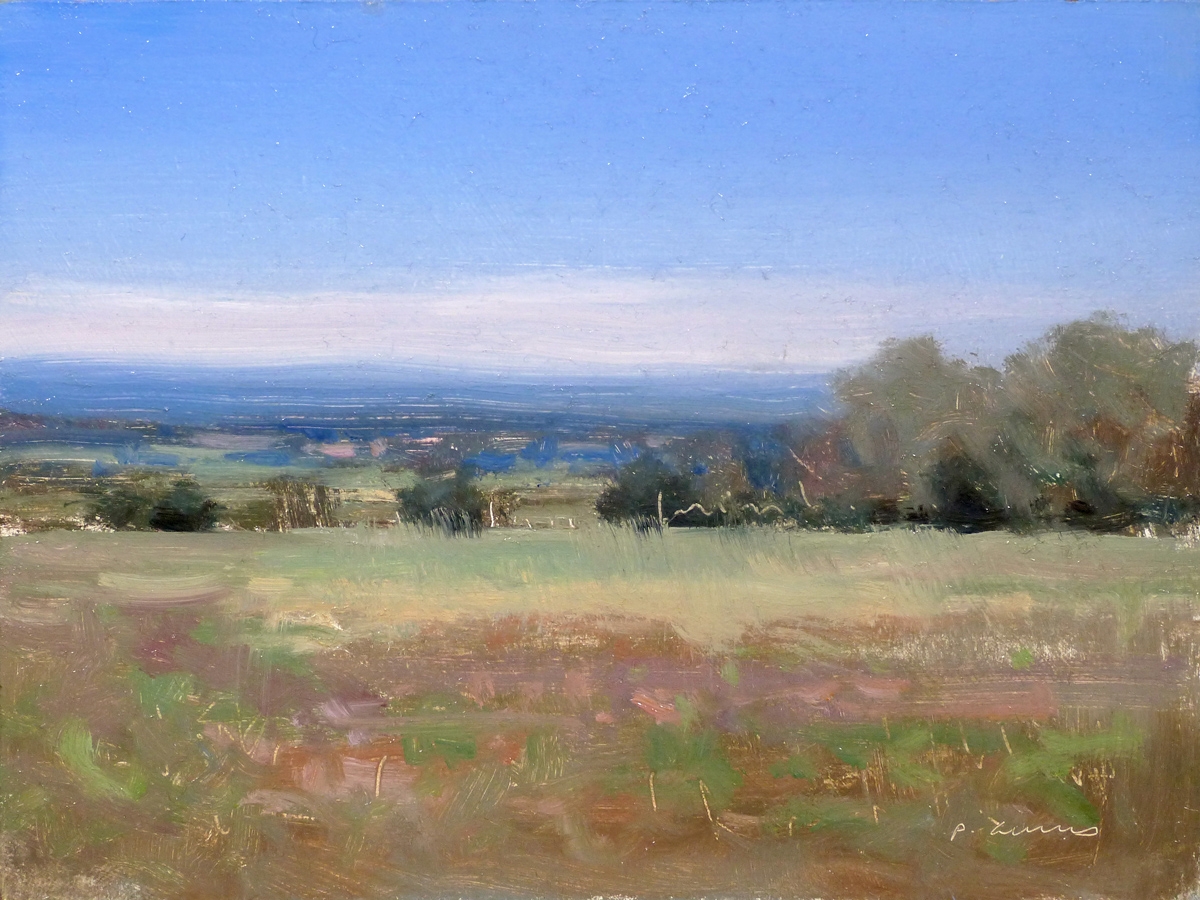 Peinture : Champs de la Jourdane 