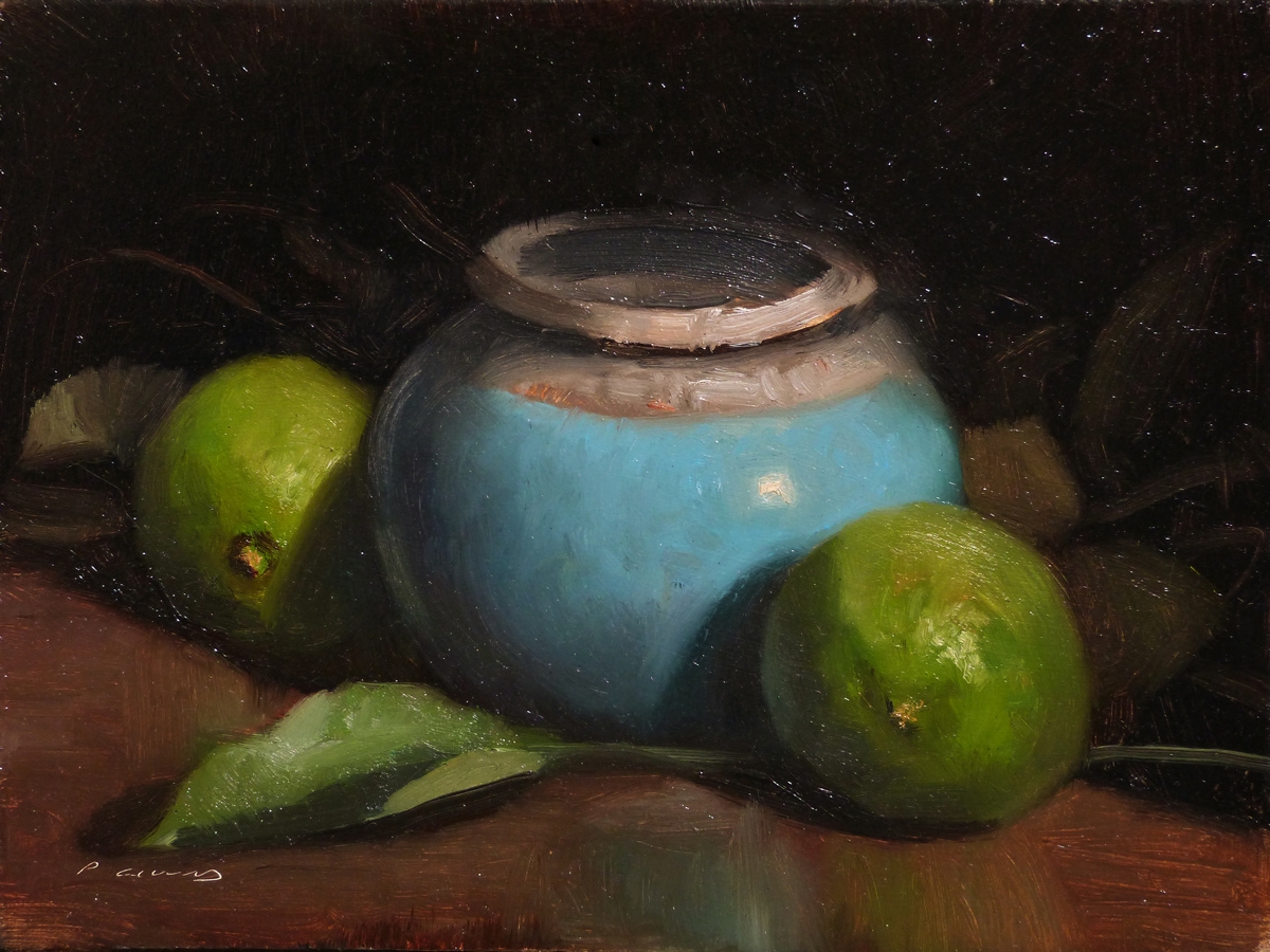 Peinture : Citrons Verts 