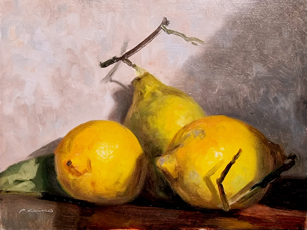 Peinture : 3 Citrons