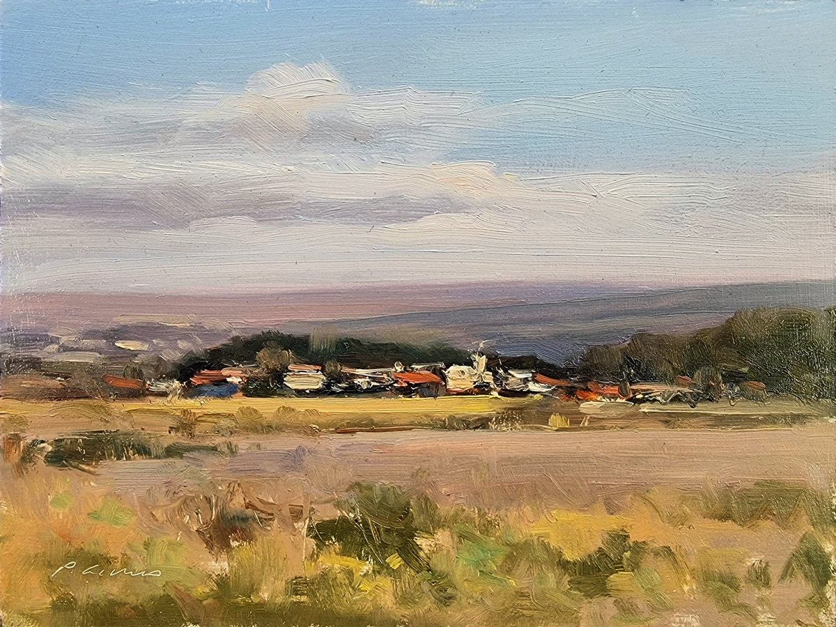 Peinture : Hiver en Provence 