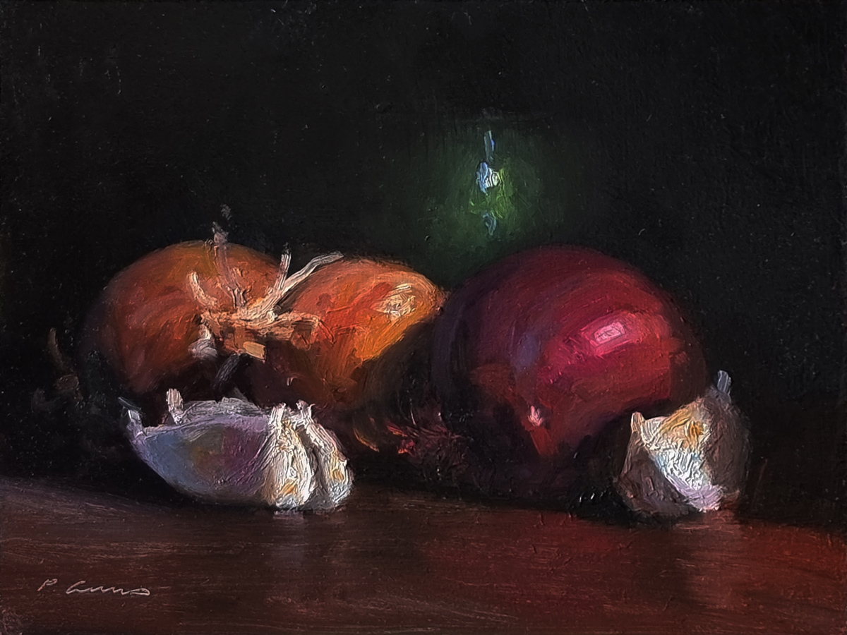 Peinture : Aulx et Oignons 