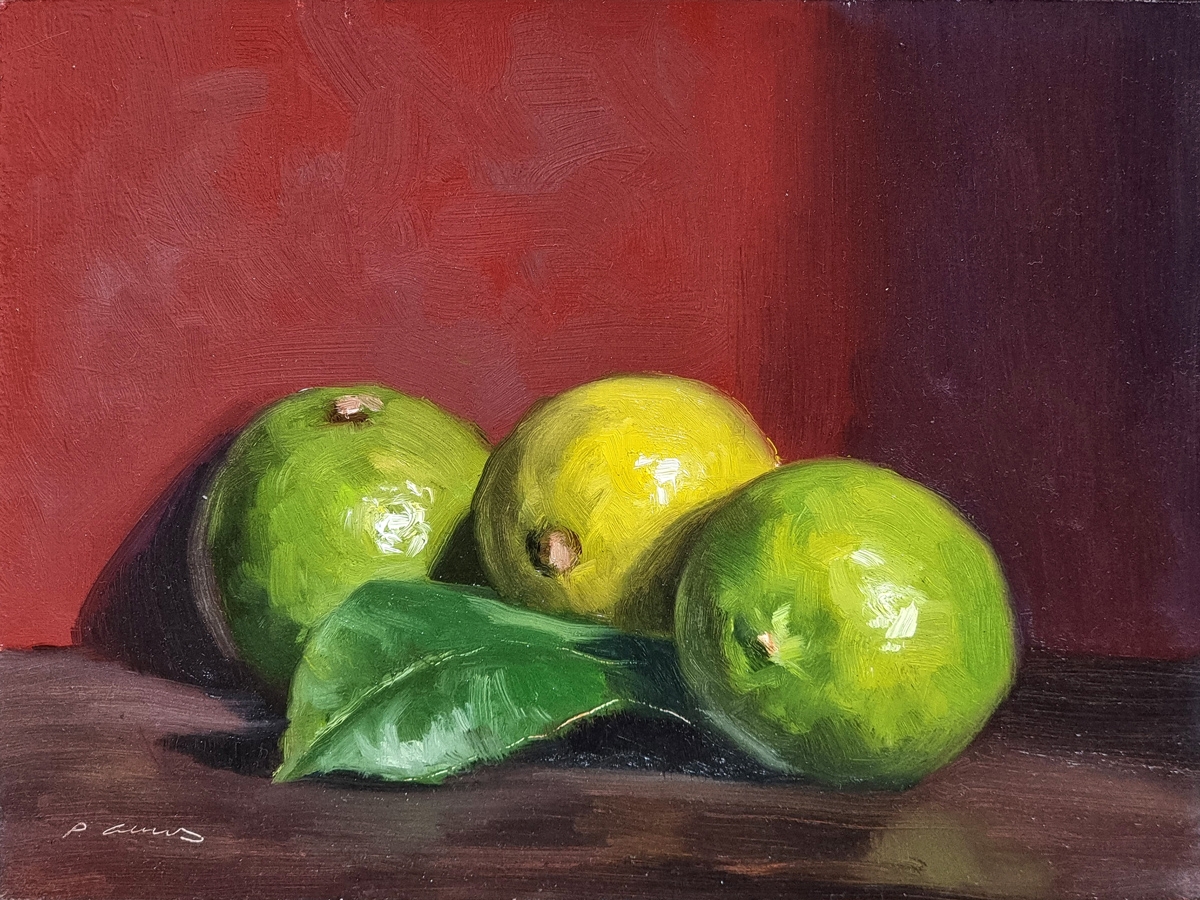 Peinture : Trois Citrons