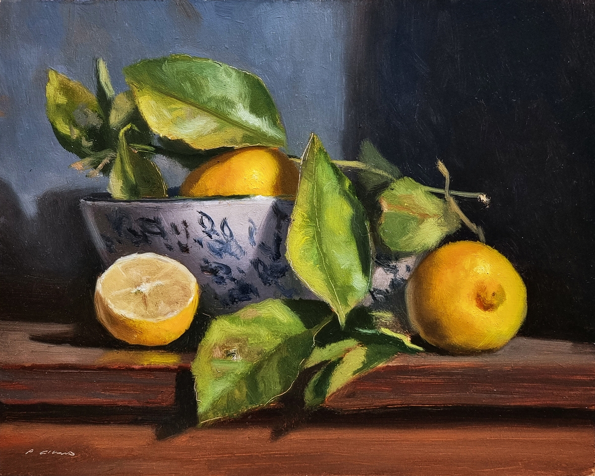 Peinture : Bol et Citrons