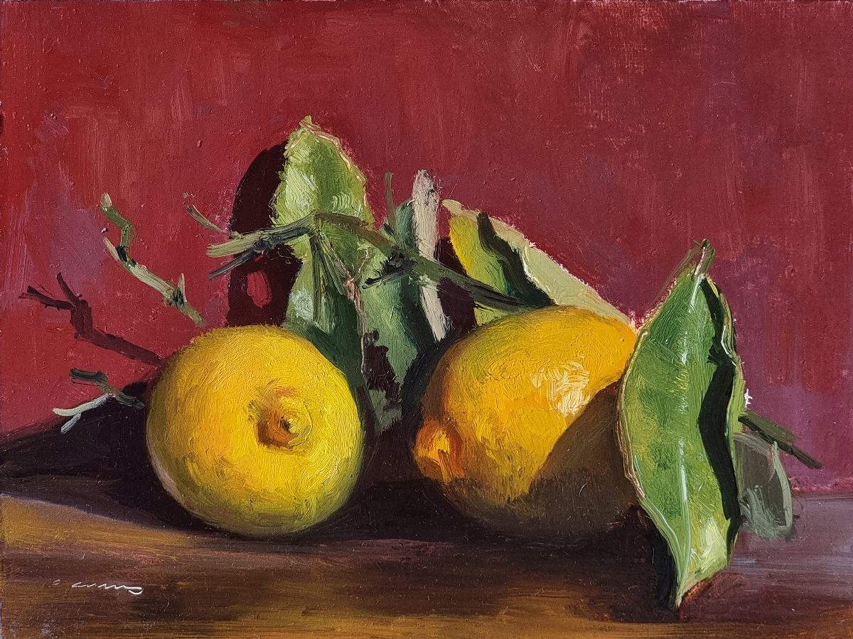 Peinture : 2 Citrons 