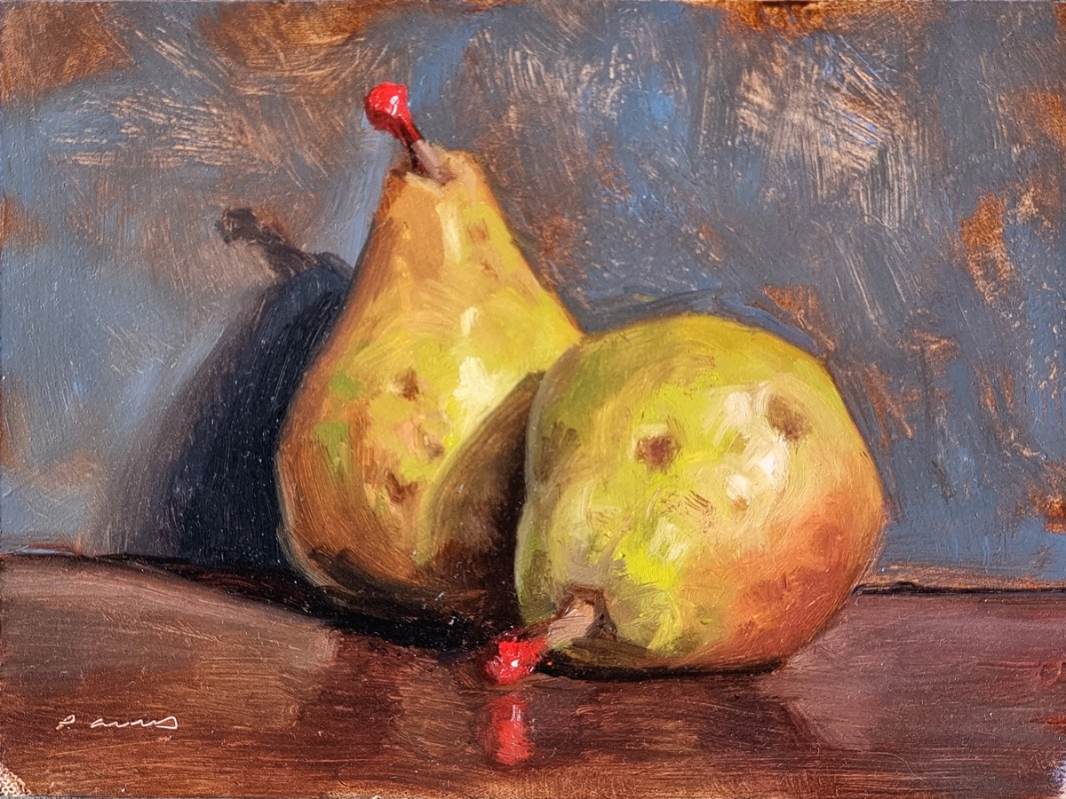 Peinture : 2 Poires 