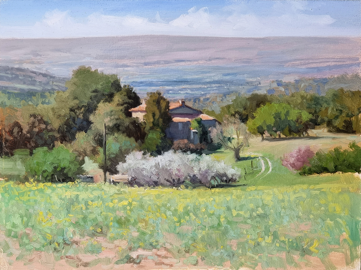 Peinture : Mas vers Lurs 