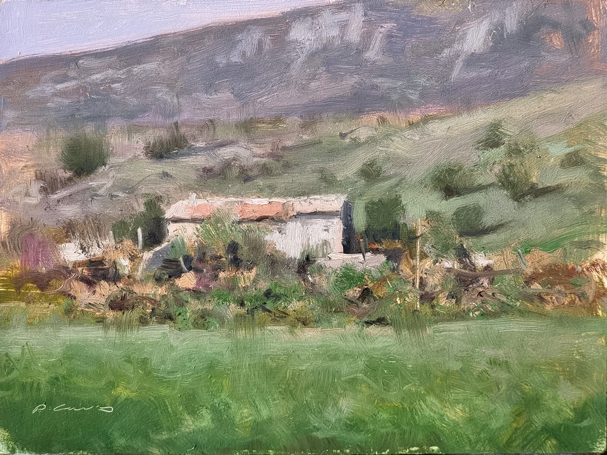 Peinture : Vieux Noyer sur Jabron 