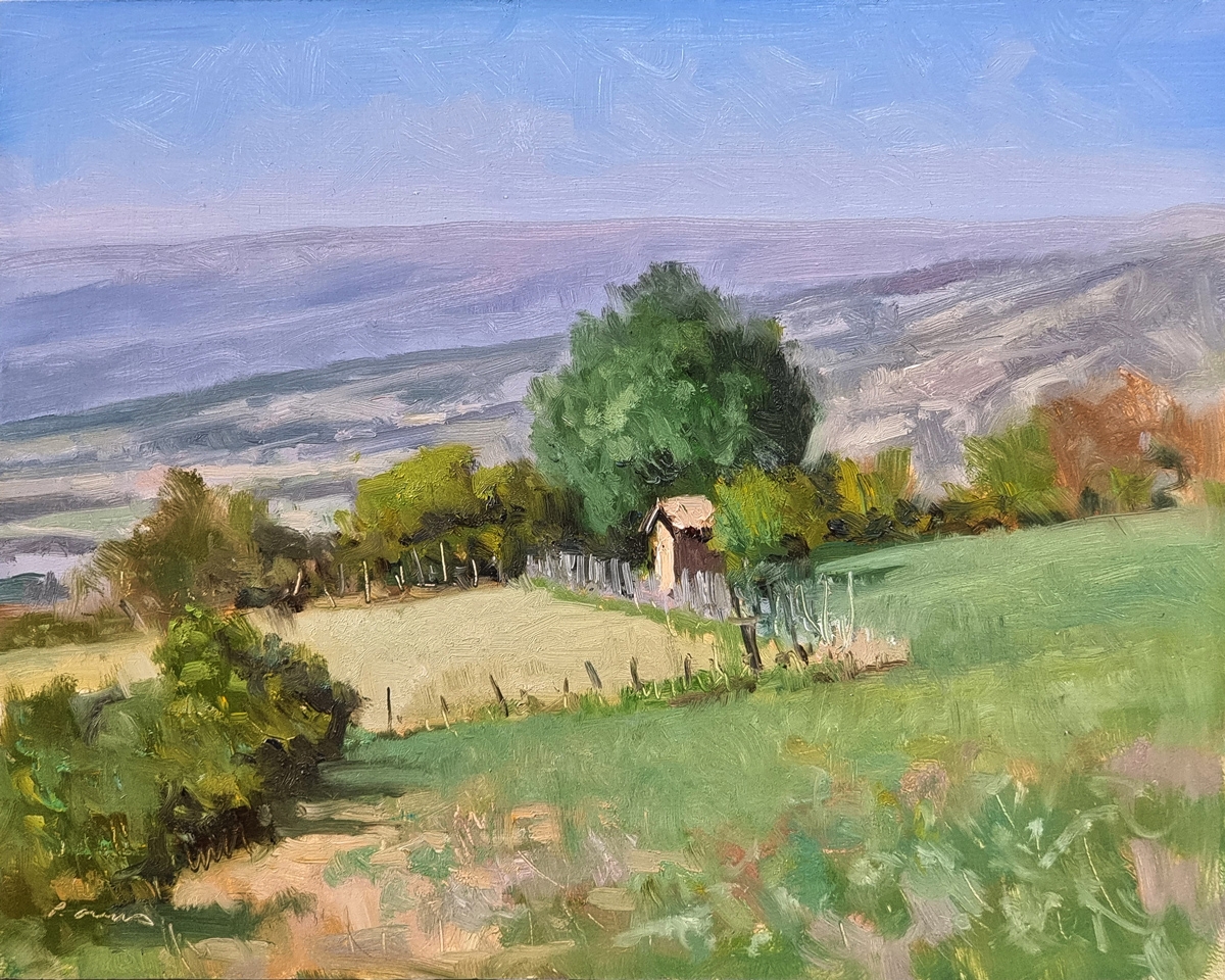 Peinture : Cabanon vers Lurs 