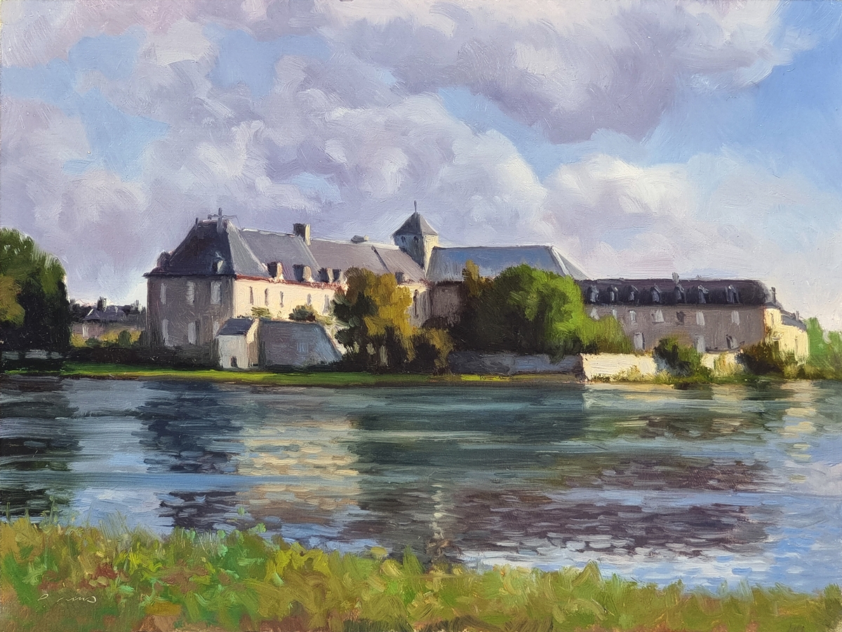 Peinture : Abbaye de Paimpont 