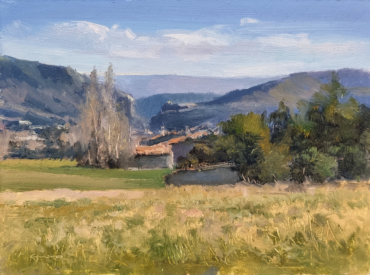 Peinture : Vallée de la Durance 