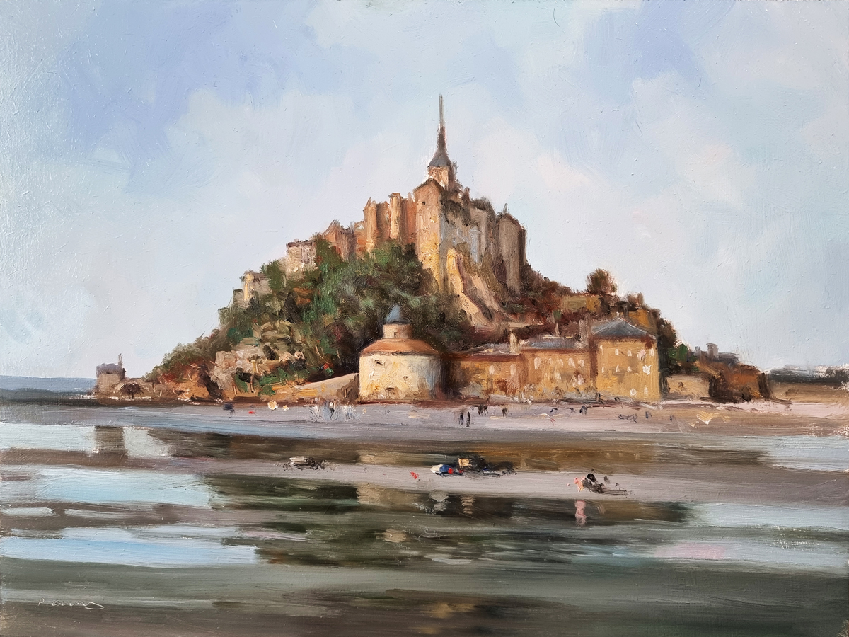 Peinture : Mont-Saint-Michel 