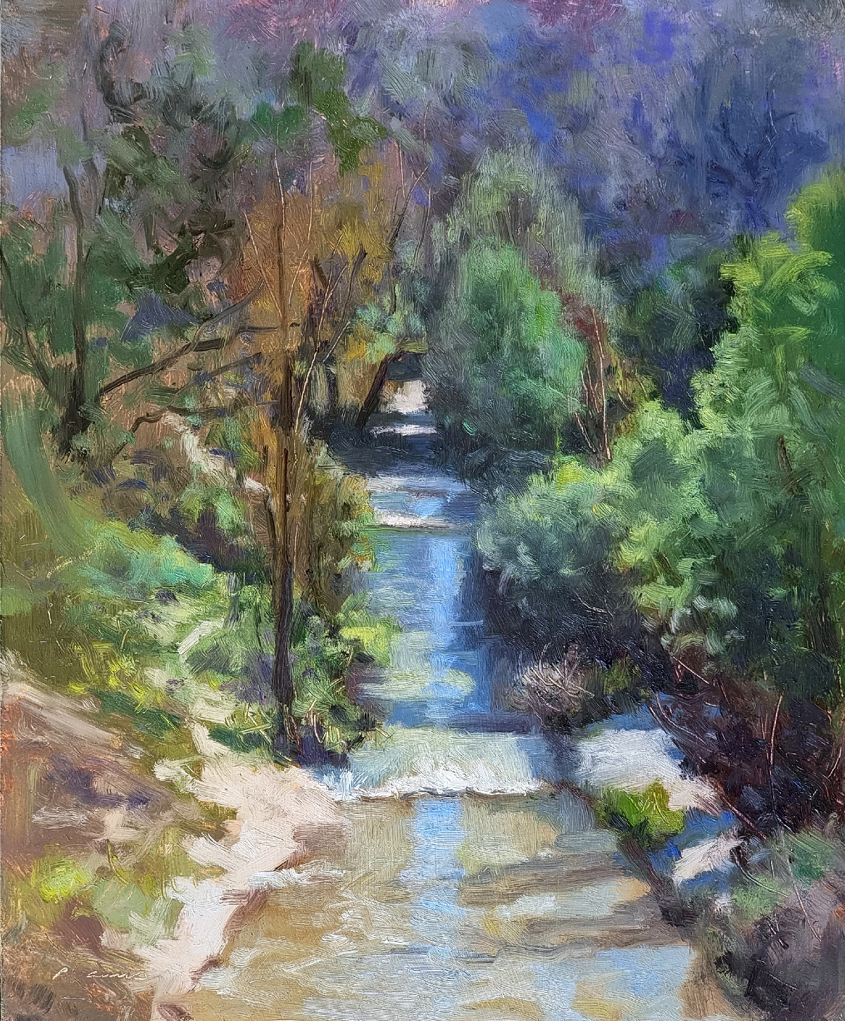 Peinture : Le Lauzon à Lurs 