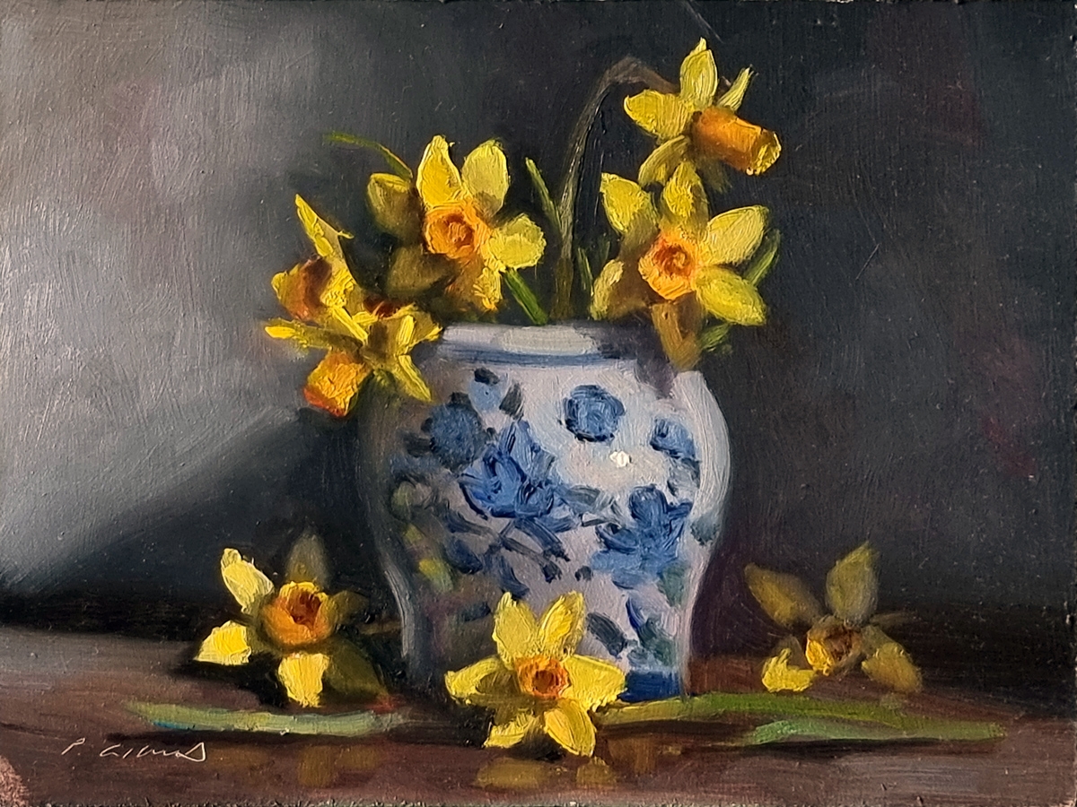 Peinture : Jonquilles