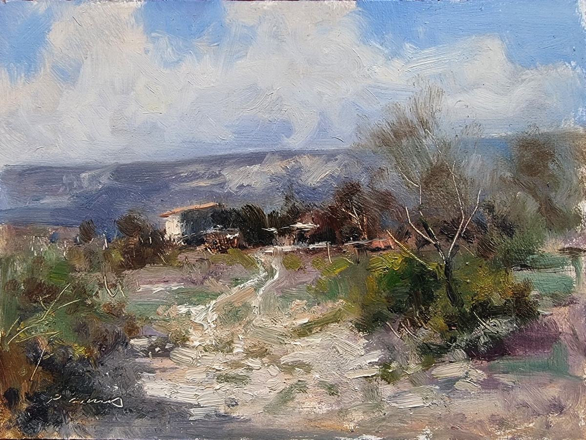 Peinture : Ferme du Vieux-Noyer 