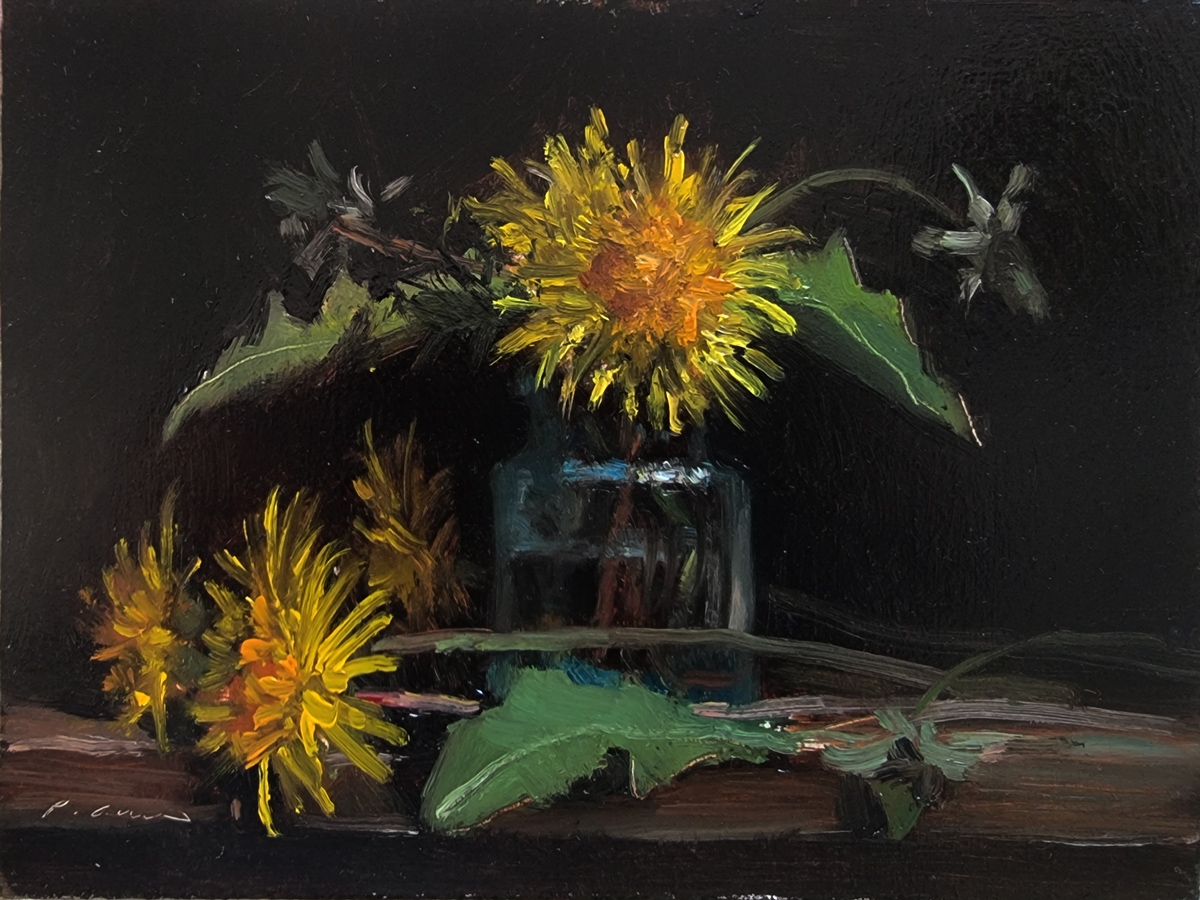 Peinture : Pissenlits 