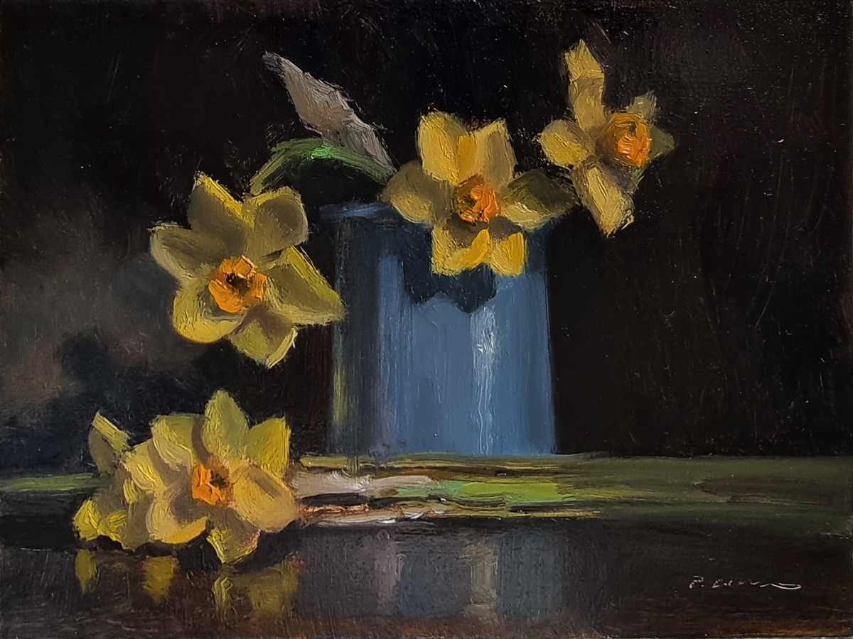 Peinture : Jonquilles