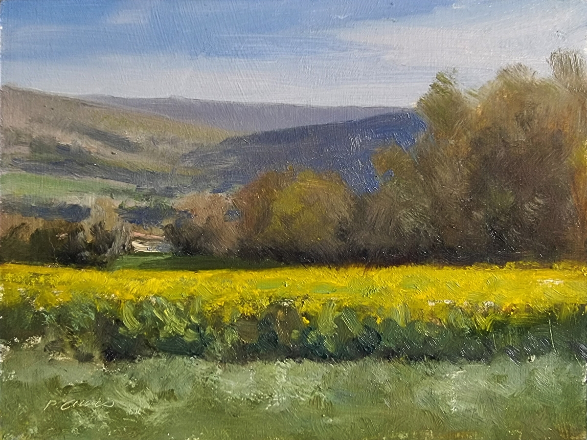 Peinture : Colza vers la Silve 