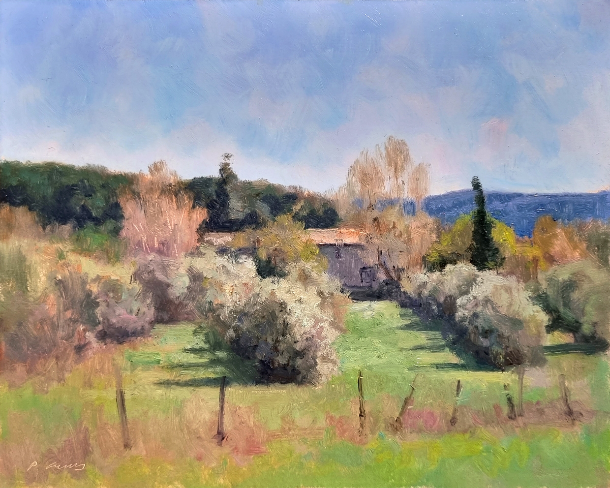 Peinture : Mas vers Lurs 