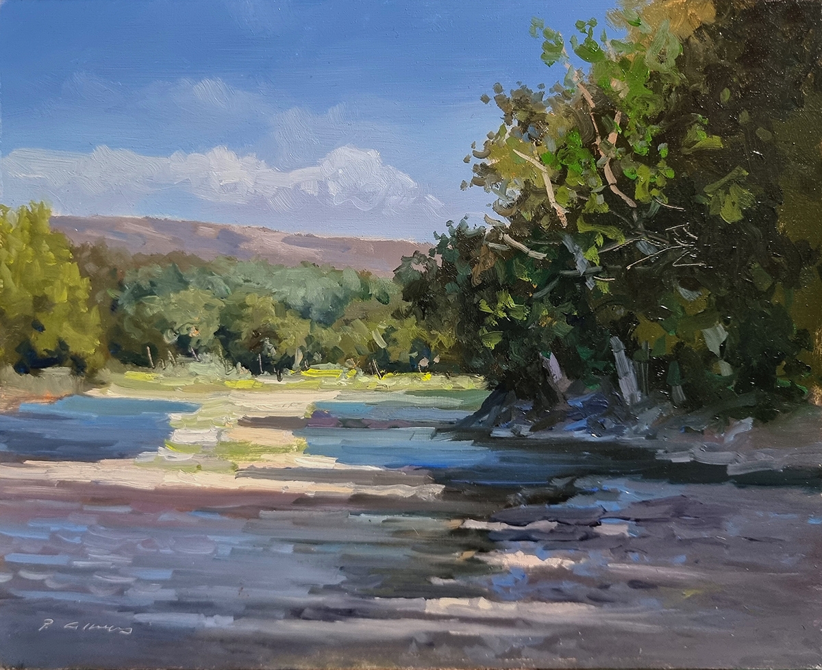 Peinture : Le Buëch 