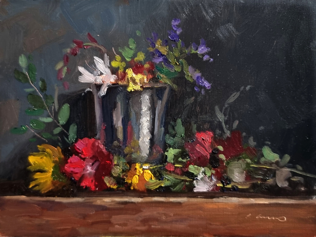 Peinture : Bouquet Printanier 