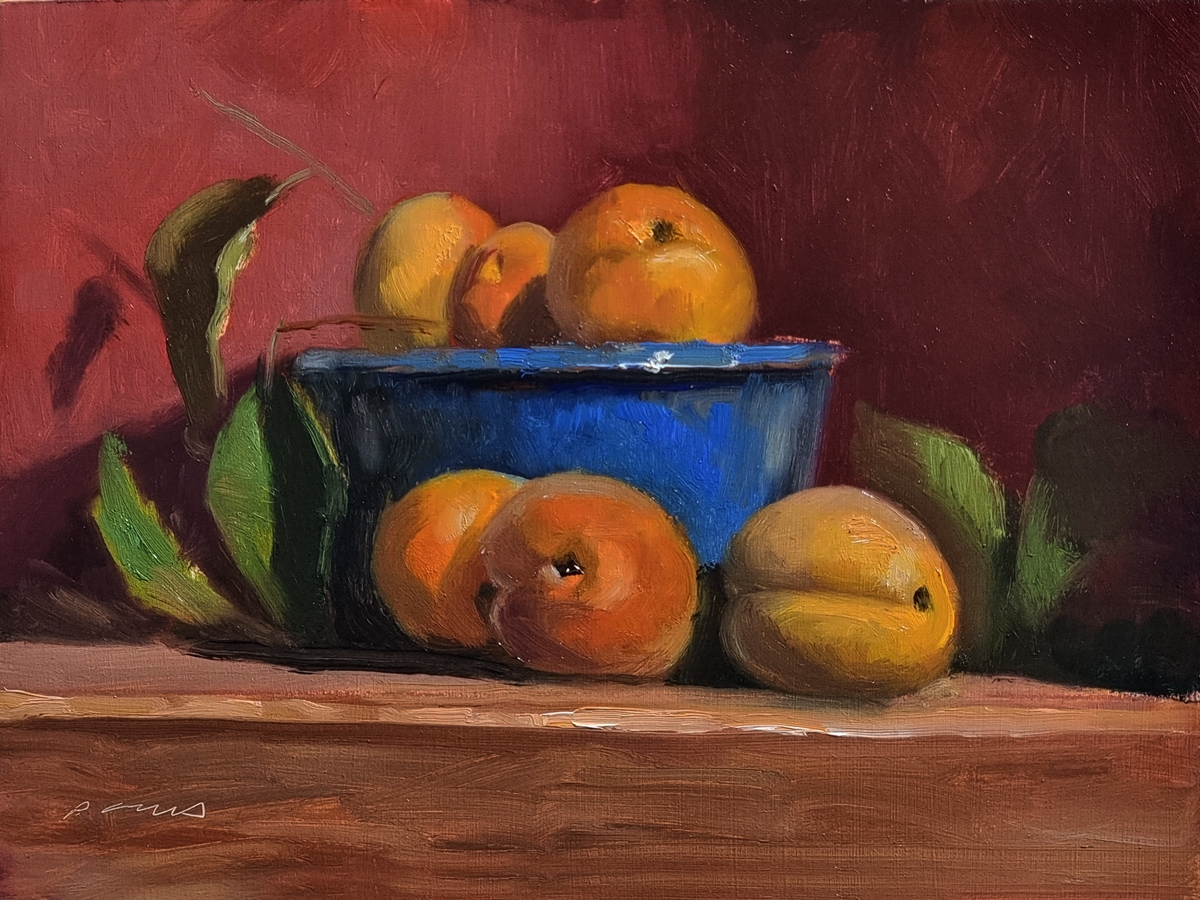 Peinture : Abricots 