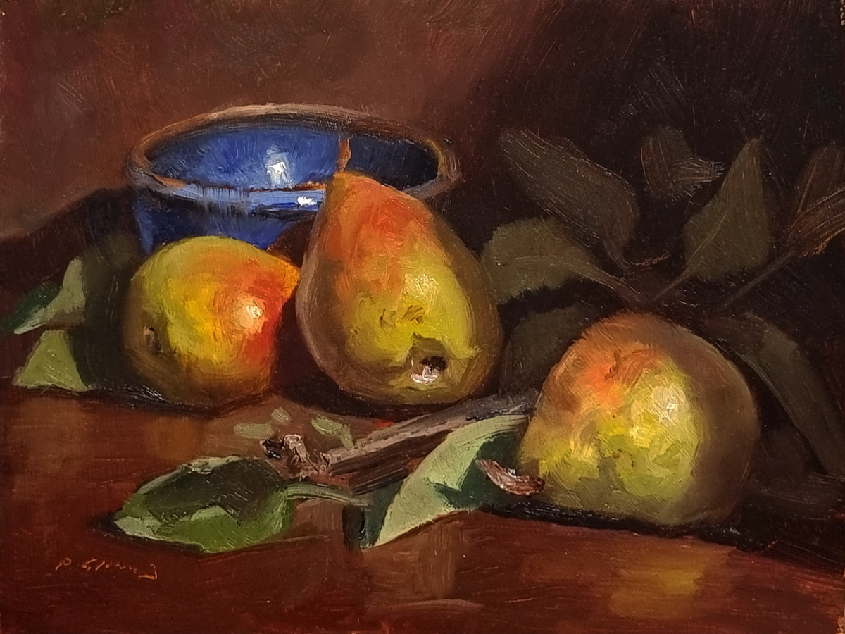 Peinture : Poires 