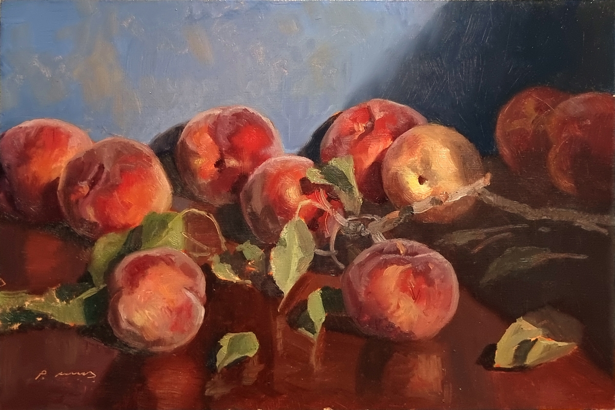 Peinture : Pêches 