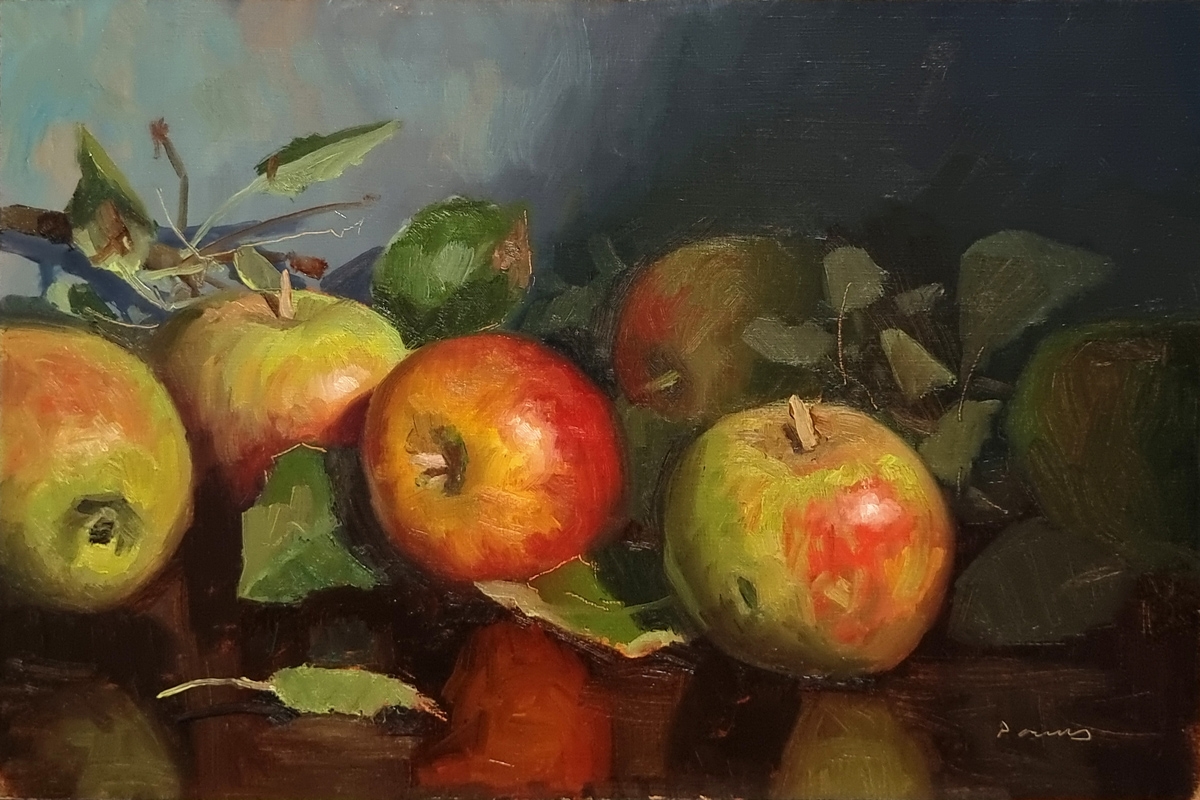 Peinture : Pommes 