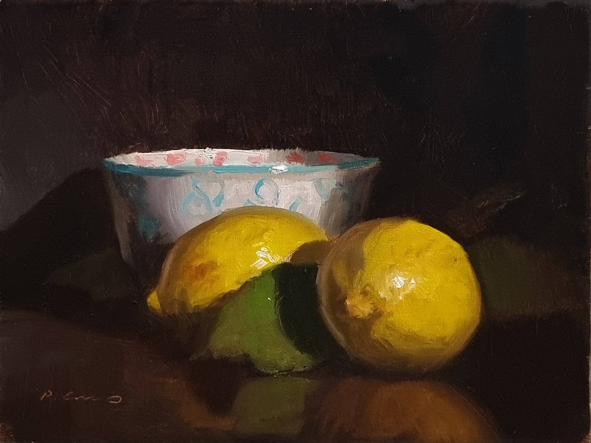 Peinture : 2 Citrons 