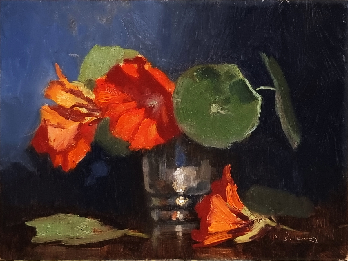 Peinture : Capucines 