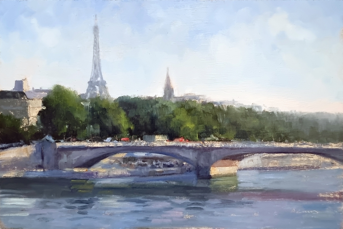 Peinture : Bord de Seine